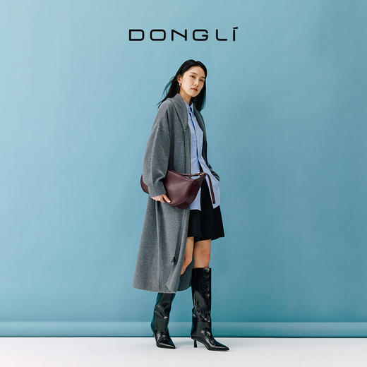 东黎 • 小山羊绒女士秋冬灯笼袖宽松开衫 4661 商品图3