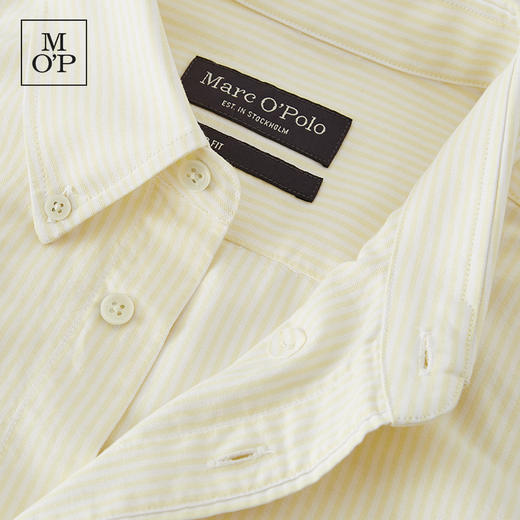 Marc O'Polo/MOP 秋季新款纯棉简约透气牛津纺条纹长袖衬衫男 商品图4