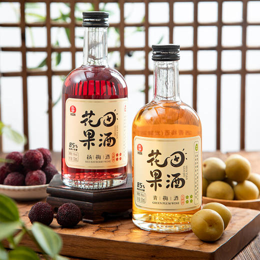红动花田果酒 青梅酒礼盒350ml*1瓶/4瓶整盒装 商品图3
