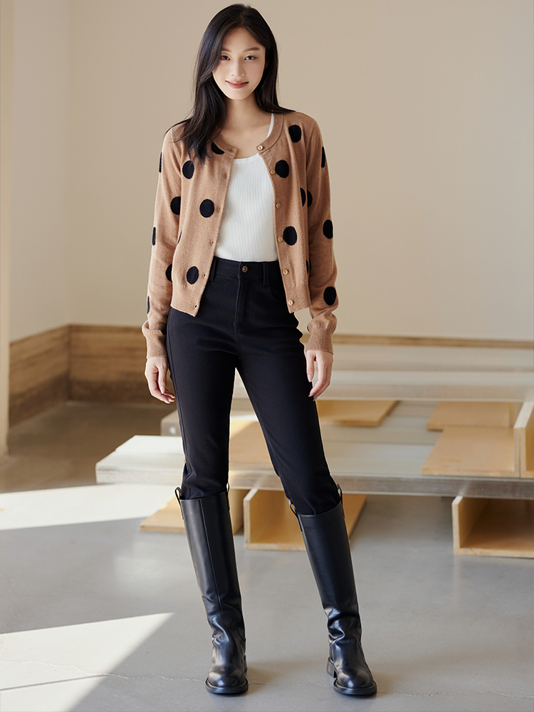 摩登经典复古平衡纱小脚牛仔裤FCE3JEN184