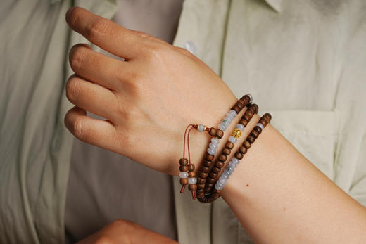 沉香翡翠手串｜每日分享一条念珠 商品图4