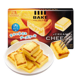 日本森永焙克力芝士小方热加工糕点38g/055205 浓醇爆浆外酥里嫩