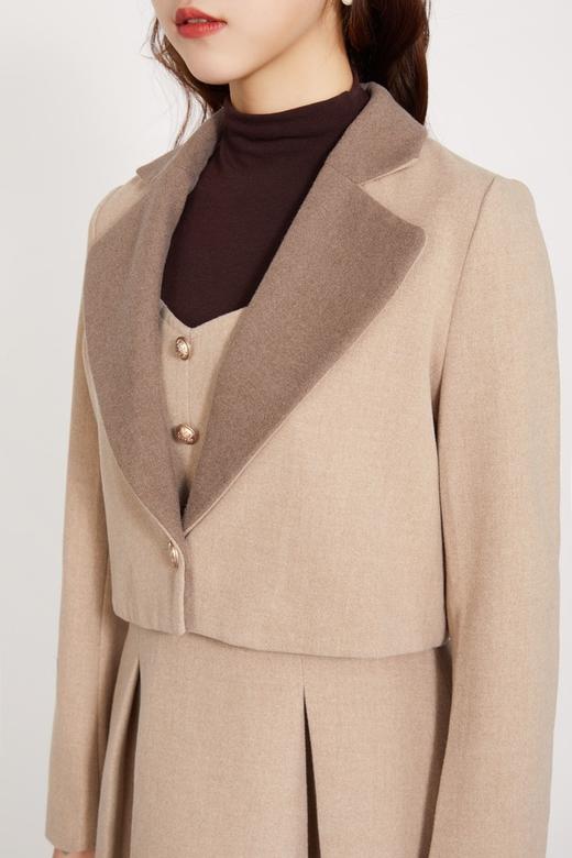 amadella 卡其翻领西装连衣裙套装 10336 商品图3