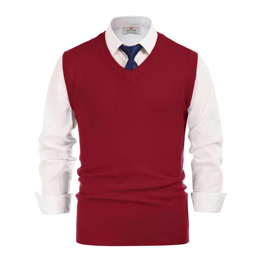 老板  2024秋季新款 V领 针织羊毛背心 Z-12023 商品图3