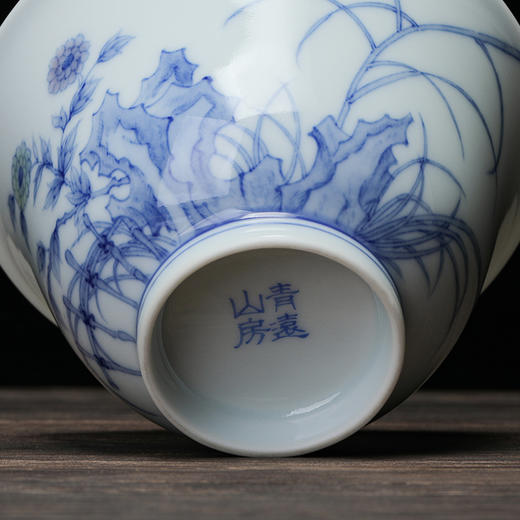 【孤品系】青远山房 青花斗彩系列盖碗 商品图4