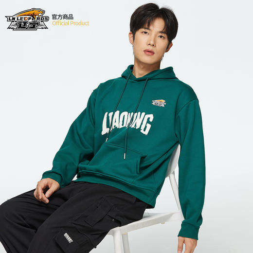【官方正版】辽宁飞豹男篮｜墨绿手绘漫画连帽卫衣 商品图3