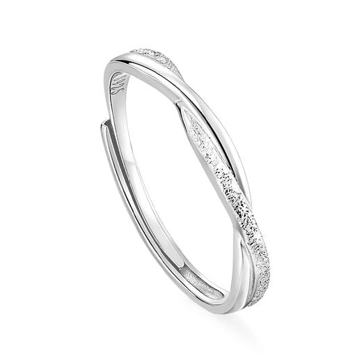 卡蒂罗/KADER 莫比乌斯环对戒 无尽的爱简约开口可调节素圈一对 爱意交织恋爱告白爱无止境配饰 925银 纪念日礼盒 商品图3