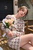 amadella 甜美款花朵图案开衫半裙针织套装 17303 商品缩略图0