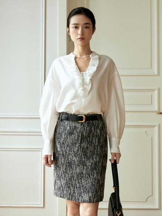 质感粗花呢直筒半裙FCE3SKT010 商品图8