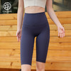 跃牌【轻匀系列】户外瑜伽裤女夏裸感骑行裤速干提臀健身高腰运动五分裤WK1260 商品缩略图3