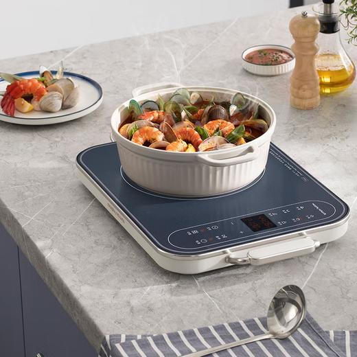 摩飞电器（Morphyrichards） 电磁炉家用大功率2100W匀火加热爆炒十档火力MR8900 大火力多档可调 商品图0