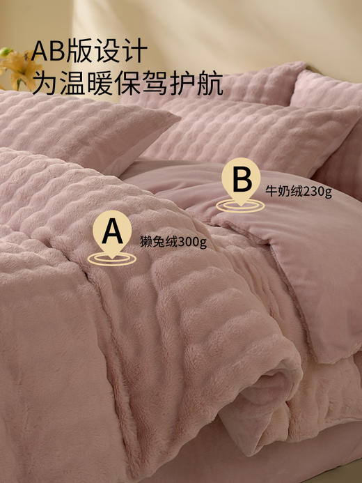 佳丽斯獭兔毛绒四件套牛奶绒加厚2024新款 商品图1