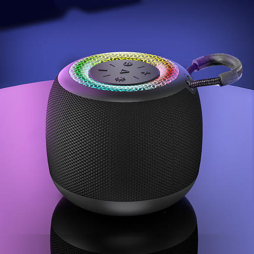 纽曼黑色AI智能幻彩蓝牙音箱 K227 精致小巧 随地畅联 商品图0