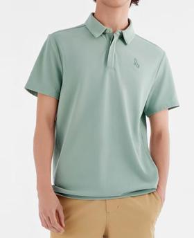 法国AIGLE男短袖POLOT恤灰薄荷色AJ714