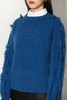 LNNNS 蓝色麻花流苏针织毛衣 10275 商品缩略图3