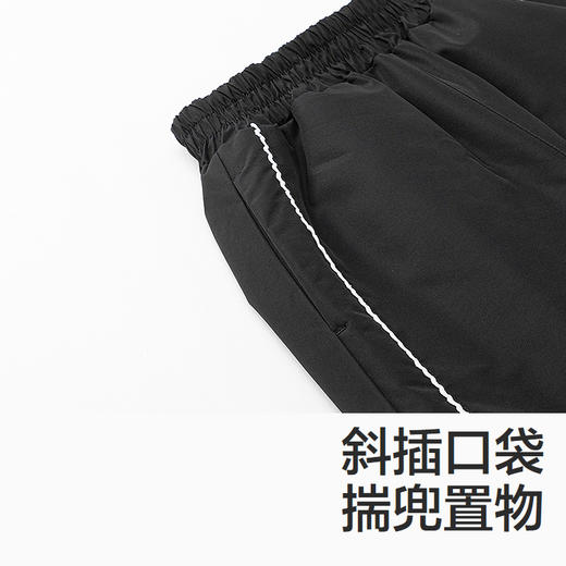 森马儿童羽绒裤2024新款宽松束脚裤厚款长裤冬季运动风裤子女童装 商品图3
