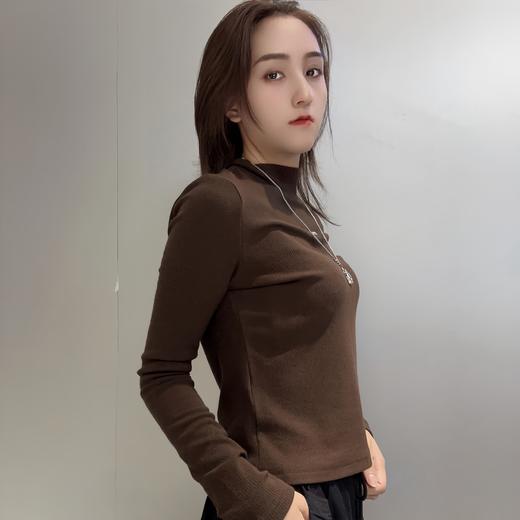 ZB1简约百搭针织打底衫40915（黑卡其） 秋季 244050050321 商品图2