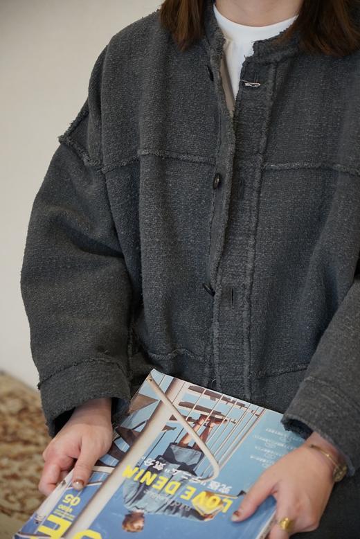 Mittan 丝绵长款拼接设计大衣(CT-37) 商品图4