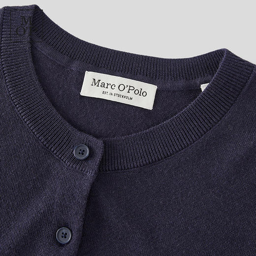 Marc O'Polo/MOP 秋季新款螺纹圆领宽松可机洗羊毛针织开衫女 商品图1