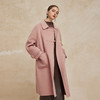 PH923斯尔丽24冬季新款双面羊毛大衣中长款设计感装饰扣廓形大衣 商品缩略图2