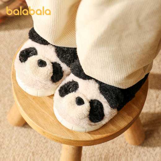 巴拉巴拉童鞋儿童棉拖鞋男童女童家居鞋加绒2024冬季新款包跟鞋子 商品图4