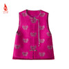 SAINTJOY/上久楷女式宋锦马甲 玫红蝴蝶 CY1044207029 商品缩略图2