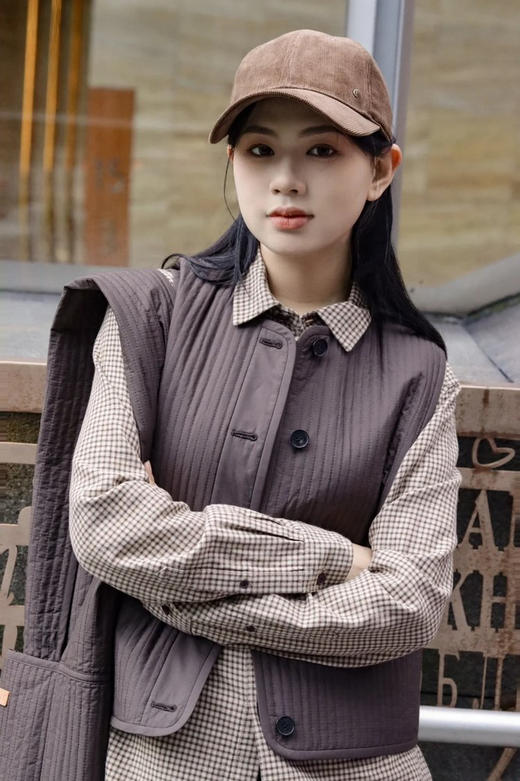 全棉平纹布棉马甲 复古猎装风格 整体宽松有型 胖瘦皆宜 立领设计好搭配 商品图1