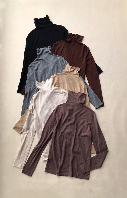 【Theory】山羊绒系列，万能打底。米杏、卡其、灰色、花驼、咖色、黑色 商品图1