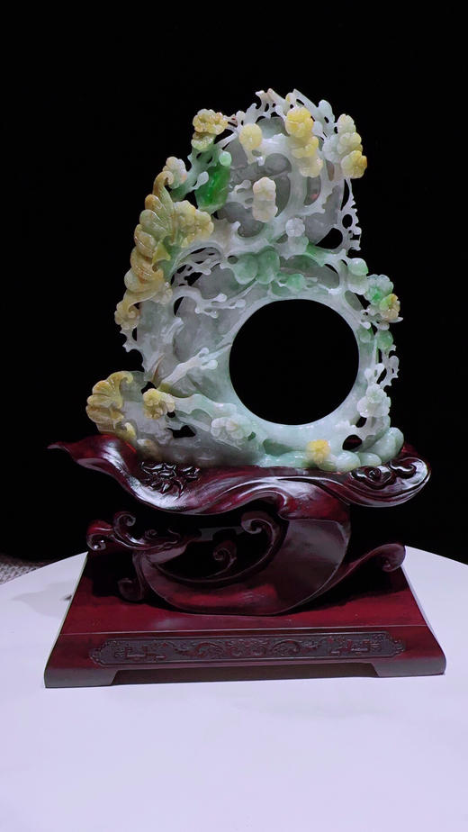 620456翡翠摆件【梅开五福 喜迎门】 商品图4