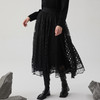 谜底蕾丝半身裙女士2024冬新品优雅气质大摆裙中长半裙244MB1689 商品缩略图1