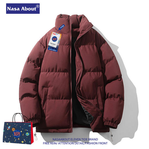 NASA羽绒棉服男外套2024新款冬季棉衣加厚潮牌立领情侣面包服冬装 商品图2