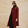 PH923斯尔丽24冬季新款双面羊毛大衣中长款设计感装饰扣廓形大衣 商品缩略图6