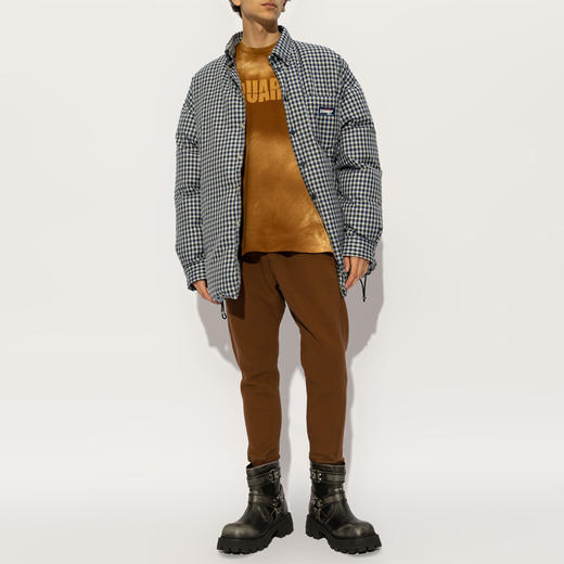 DSQUARED2 男士棉质休闲运动裤 棕色 S74KB0958 D25001 132 商品图3