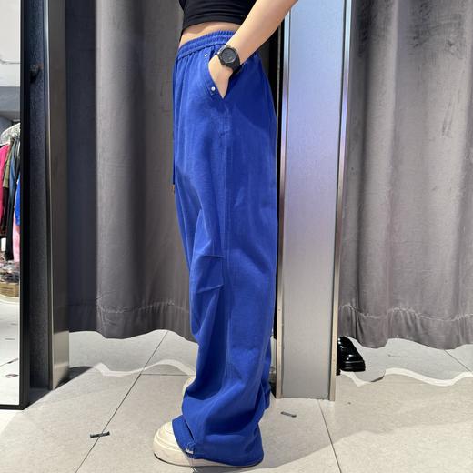 NZ1松紧腰抽绳压褶工装裤40830（蓝白黑） 秋季 243100230321 商品图1