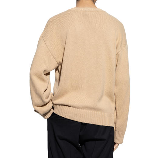 DSQUARED2 男士徽标提花棉质针织衫 驼色 S74HA1475 D13029 110 商品图2