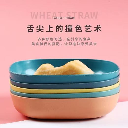 宠物食盆轻质塑料方形零食盆饮水碗猫狗通用颜色随机1个 商品图3