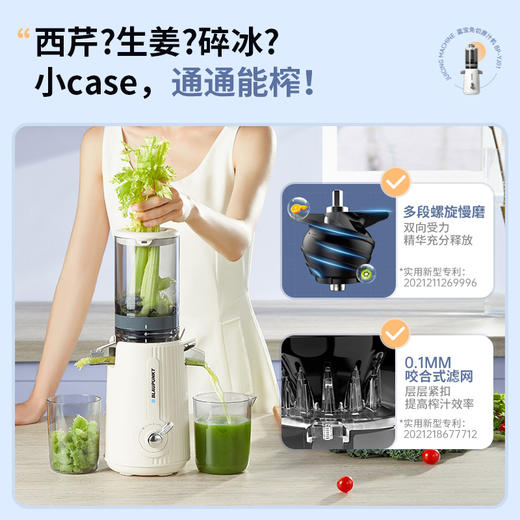 蓝宝大口径原汁机榨汁机小型家用BP-YJ01 商品图1