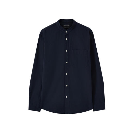 Marc O'Polo/MOP 秋季新款立领条纹泡泡纱透气纯棉长袖衬衫男 商品图3