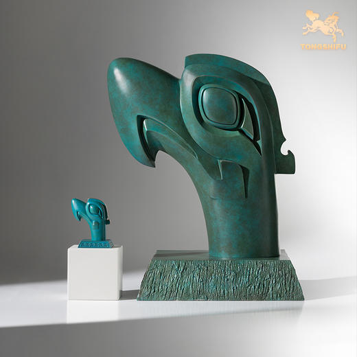 铜师傅 青铜摆件《三星堆青铜神鸟头》 商品图2