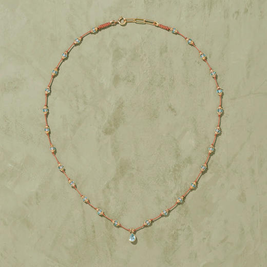 北京仓｜Tityaravy-Peony-智慧莲心 海蓝宝 项链［法国设计师］ 商品图0