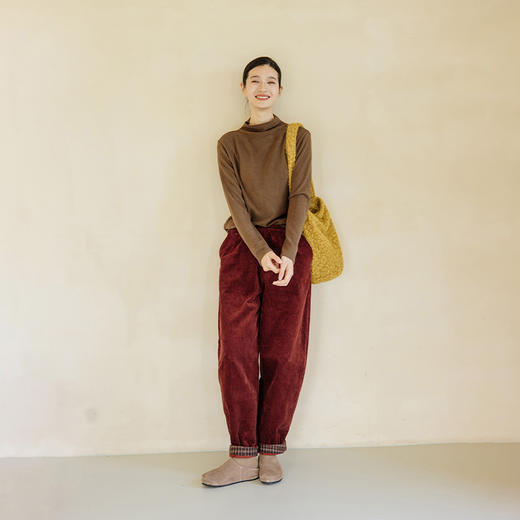 绽放770朵/羽毛打底衫秋冬新logo绣花蛋白磨毛双面绒长袖宽松T恤 商品图2