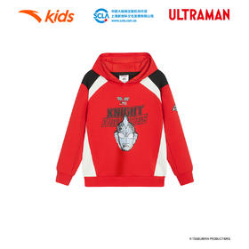 【奥特曼】安踏儿童骑行系列男小童针织连帽套头衫352449705
