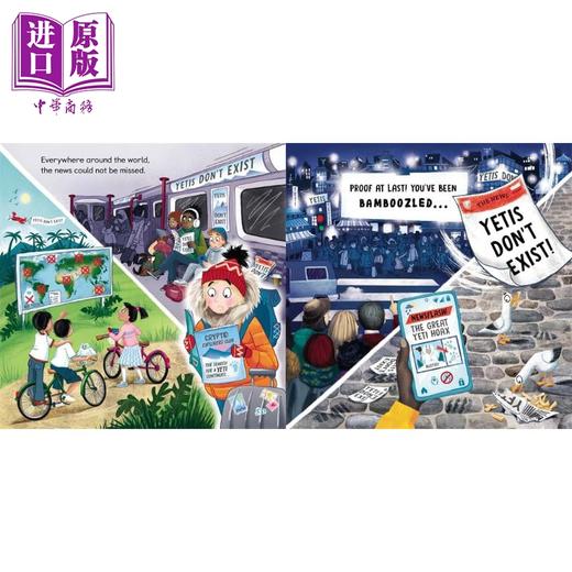 【中商原版】雪人不存在 Yetis Dont Exist 英文原版 儿童绘本故事图画书 一次极其有趣的押韵冒险 情节曲折离奇 进口童书 商品图1