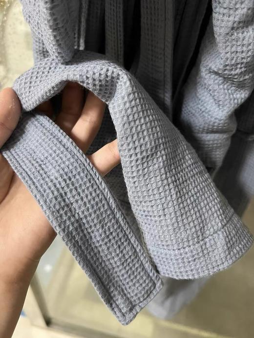 松植屋全棉纱华夫格浴袍浴衣100%纯棉舒适透气不粘皮肤 商品图5