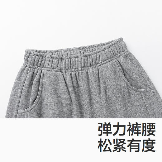森马儿童长裤2024新款加绒宽松束脚裤冬季针织裤男童裤子简约休闲 商品图2