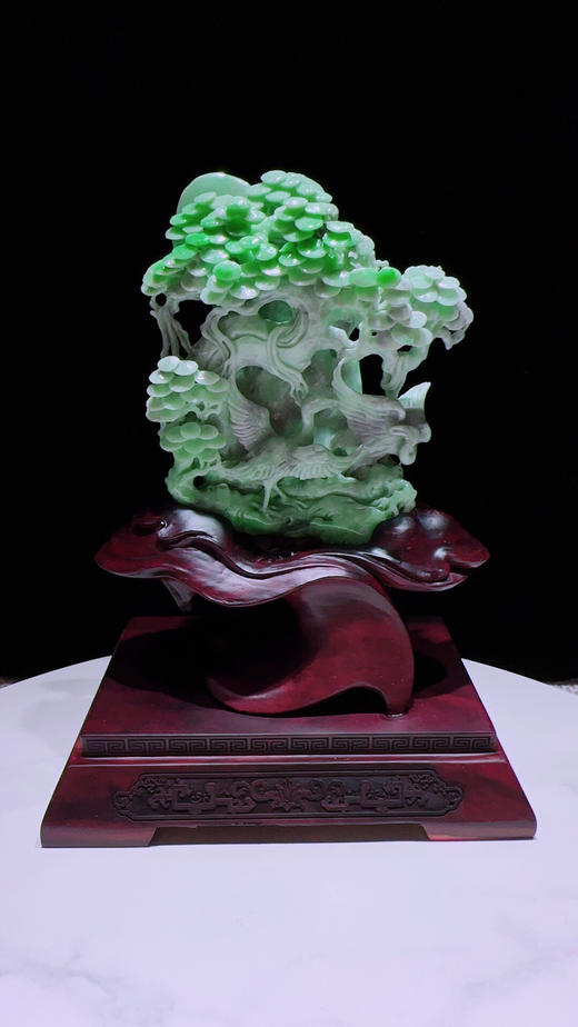 620457翡翠摆件【松鹤延年】 商品图3