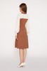 Le Malene 焦糖拼色系带领针织连衣裙 10267 商品缩略图2