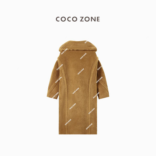 COCO ZONE美拉德经典冬中长款翻驳领毛呢大衣外套23C29989 商品图1
