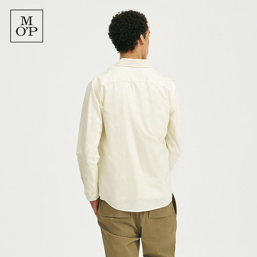 Marc O'Polo/MOP 秋季新款纯棉简约透气牛津纺条纹长袖衬衫男 商品图2