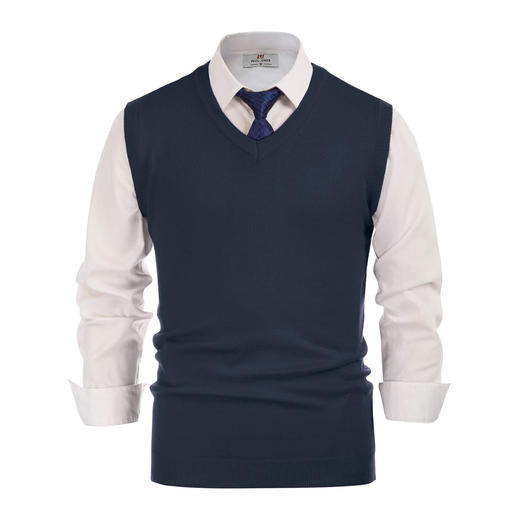 老板  2024秋季新款 V领 针织羊毛背心 Z-12023 商品图1